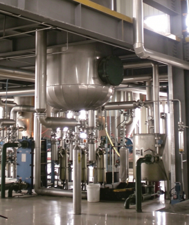 Edible oil refining line